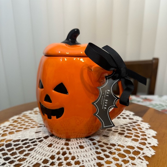 Halloween ceramic pumpkin mug with lid - Picture 8 of 10